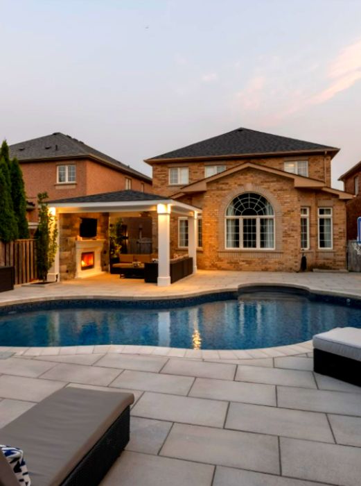 custom gazebo near pool