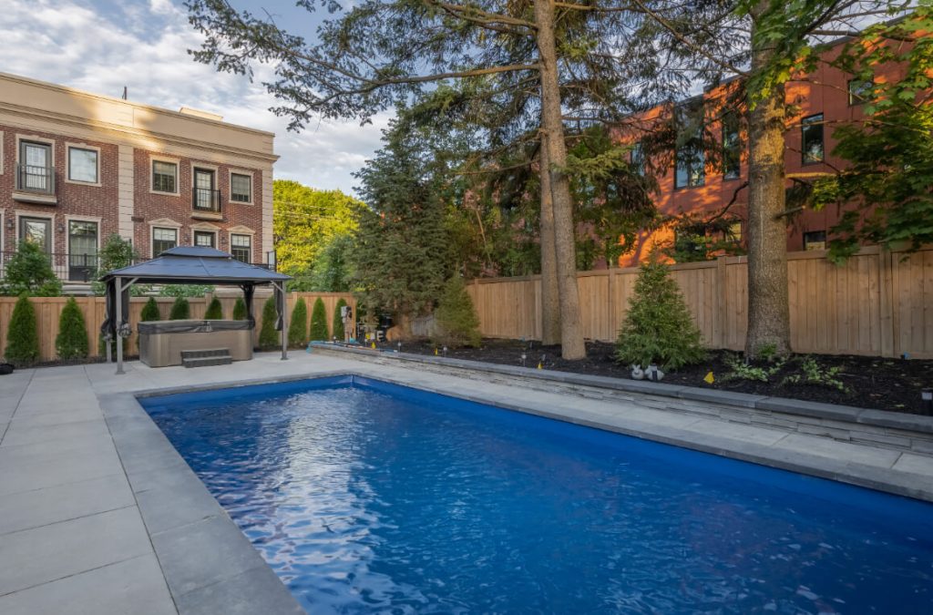 backyard hottub custom gazebo